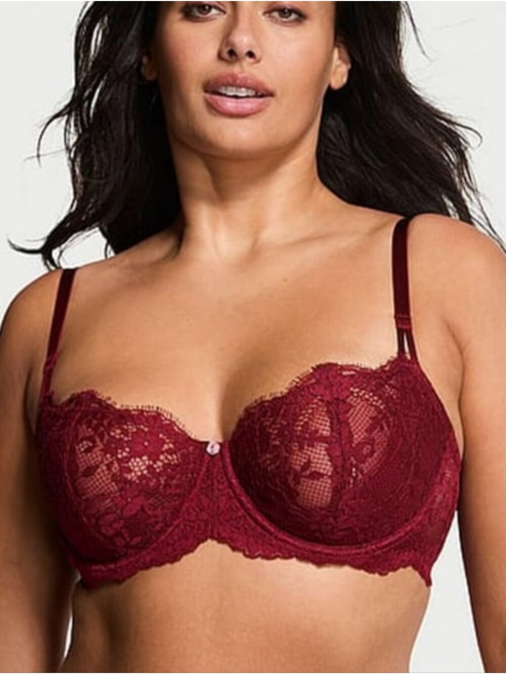 Victoria's Secret Dream Angels Wicked Unlined Lace Balconette Bra Sz 36D NWT